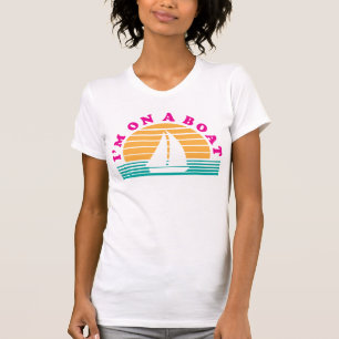 T-shirt L'île isolée sur un bateau