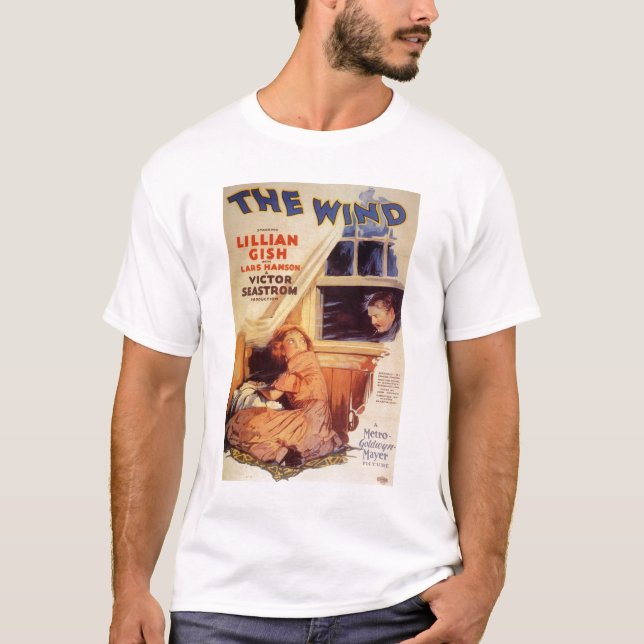 T-shirt Lillian Gish l'affiche de film de vent (Devant)