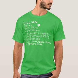 T-shirt Lillian Nom Lillian Définition Lillian Femme Nam