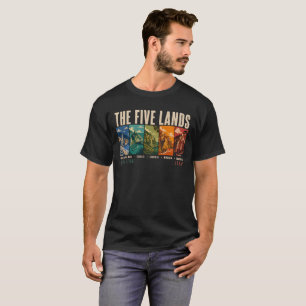 T-shirt L'illustration des Cinq Terres Cinque Terre Italie