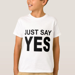 T-shirt l'image indiquent juste oui