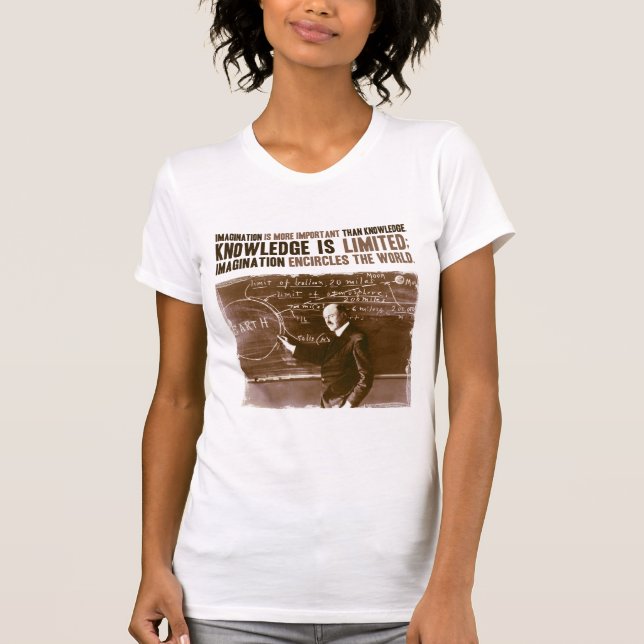 T-shirt L'imagination est plus importante que la (Devant)