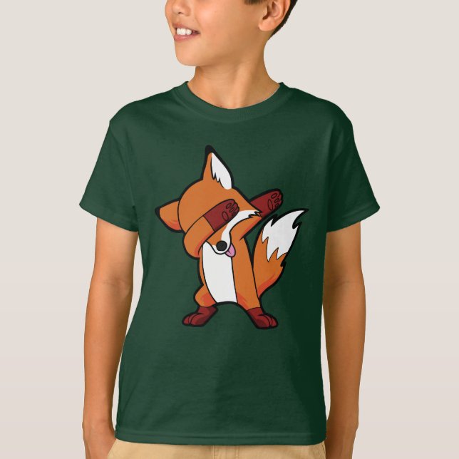 T-shirt Limande tamponnante de danse de hip hop de Fox (Devant)
