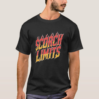 T-shirt Limite de Brûlure Flammes Motivationnelles Pompier