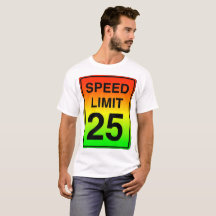 Limite de vitesse 25 Signal avec couleurs Stopligh