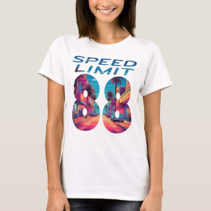 T-shirt Limite de vitesse 88 femmes
