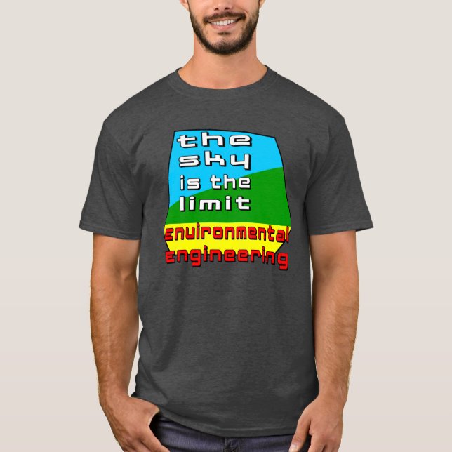 T-shirt Limite d'ingénierie de l'environnement (Devant)