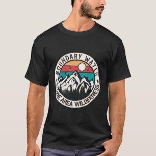 T-shirt Limite Zone de canot aquatique nature sauvage