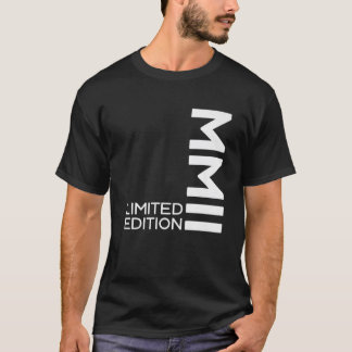 T-shirt LIMITED EDITION 2002 MMII ROMAN NUMBERS 20Th BIRTH