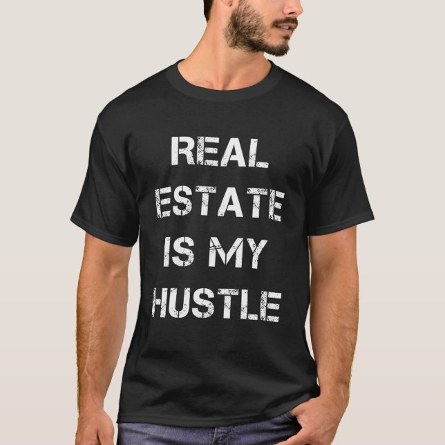 T-shirt L'Immobilier, c'est mon cadeau de l'agent immobili (Devant)