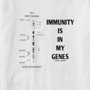 T-shirt L'Immunité Est Dans Mes Gènes (Immunologie Chromos