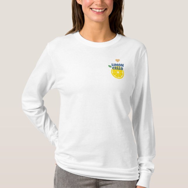 T-shirt Limoncello Coeur de citron moderne Favoriser la me (Devant)