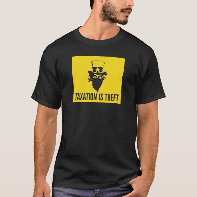 T-shirt L'impôt américain est un vol (Devant)