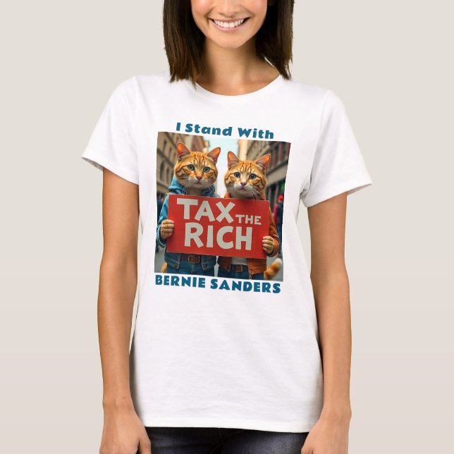 T-shirt L'impôt sur les riches politiques (Devant)