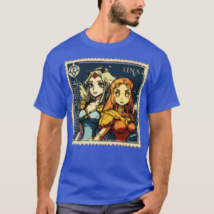 T-shirt Lina et Crystal Maiden série de timbres de poste