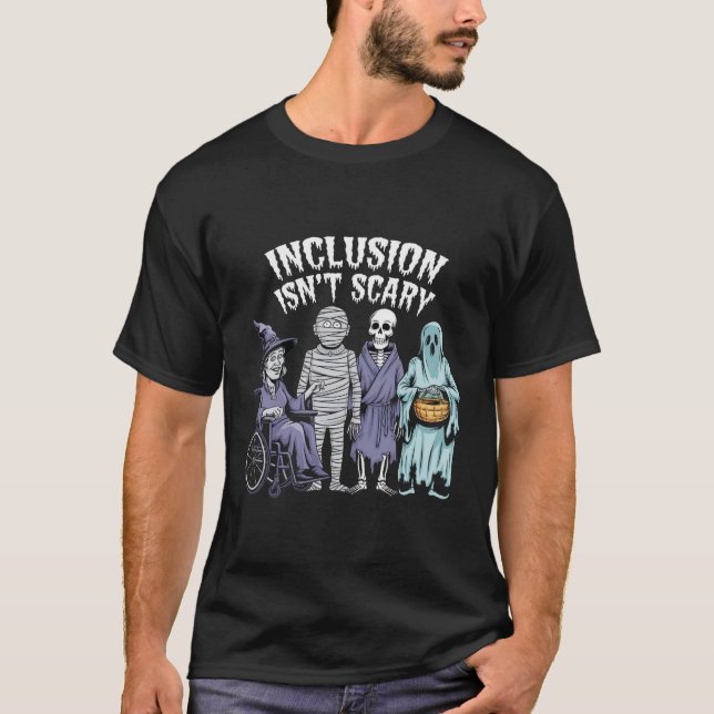 T-shirt L'inclusion drôle n'est pas effrayant enseignant H (Devant)