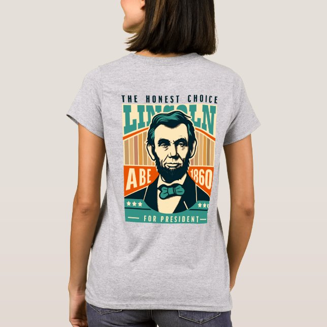 T-shirt Lincoln à la présidence - 1860 (Dos)