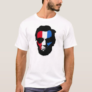 T-shirt Lincoln avec lunettes de soleil Aviator - Rouge Bl