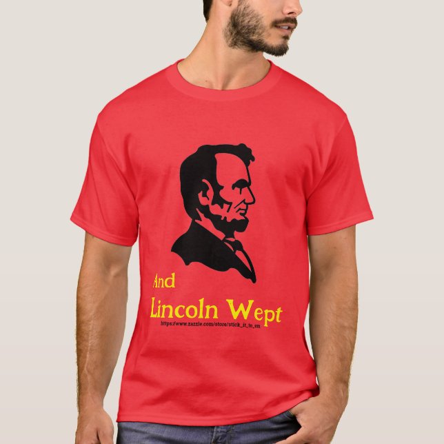 T-SHIRT LINCOLN RÉAGIT À TRUMP ET MAGA (Devant)