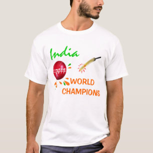 T-shirt L'Inde 2011 coupes du monde du cricket ICC