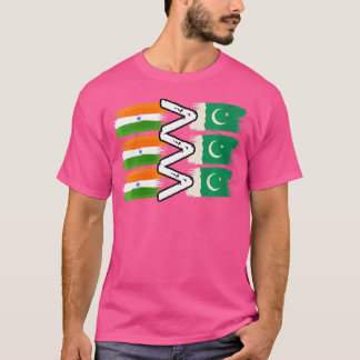 T-shirt L'Inde face au Pakistan Drôle du cricket indien