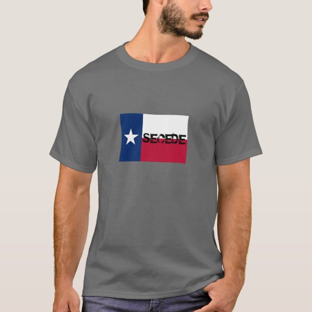 T-shirt L'indépendance du Texas - drapeau de Conrad (Devant)