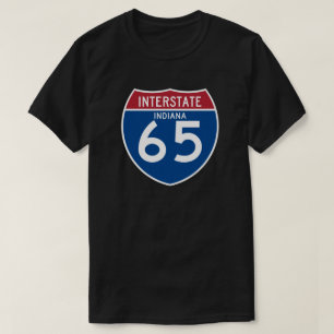 T-shirt L'Indiana DANS le bouclier de l'autoroute