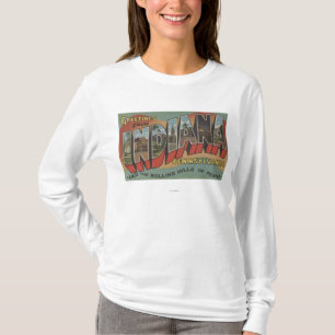 T-shirt L'Indiana, Pennsylvanie - grandes scènes de lettre