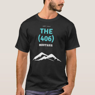 T-shirt L'indicatif régional 406 Montana