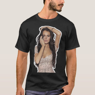 T-shirt Lindsay Lohan - Celebrity (Oil Paint Art) Classic 