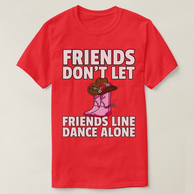 T-shirt Line Dance Pays Musique Danseuse (Design devant)