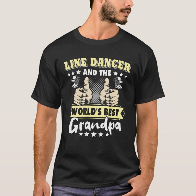 T-shirt Line Dancing Grandpa Line Dancer Line Dance (Devant)