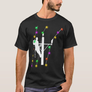 T-shirt Lineman TShirt, Dons Lineman, Electricien Lineman