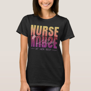 T-shirt L'Infirmière A Éclaté À Son Meilleur, Empreinte de