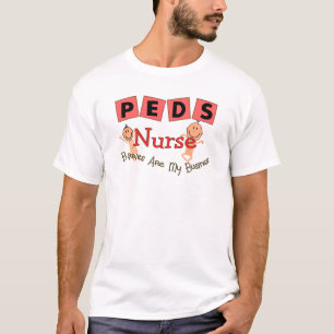 T-shirt L'infirmière pédiatrique "bébés sont mes affai