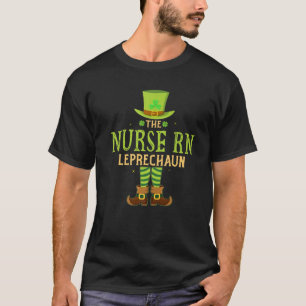 T-shirt L'infirmière RN Leprechaun Drôle St patrick de cor