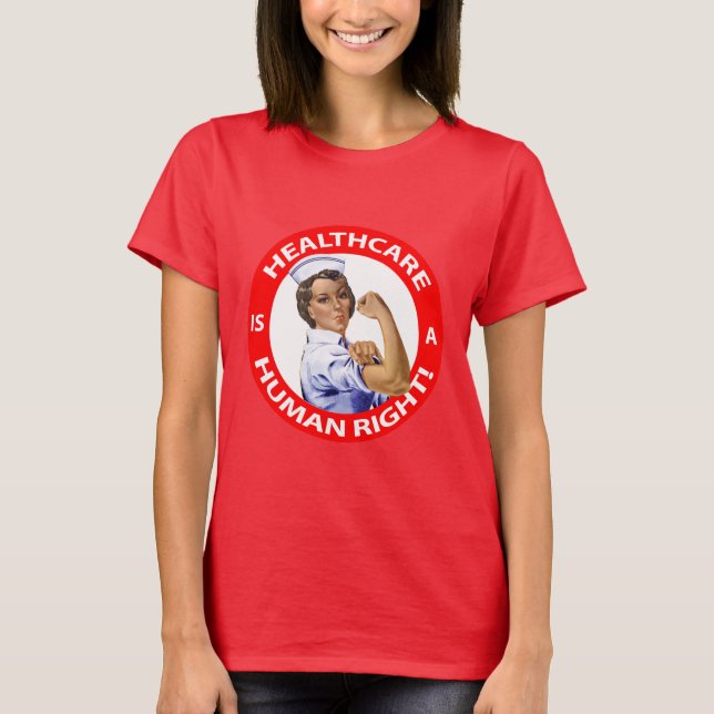T-shirt L'infirmière "Rosie" dit que les "soins de santé (Devant)