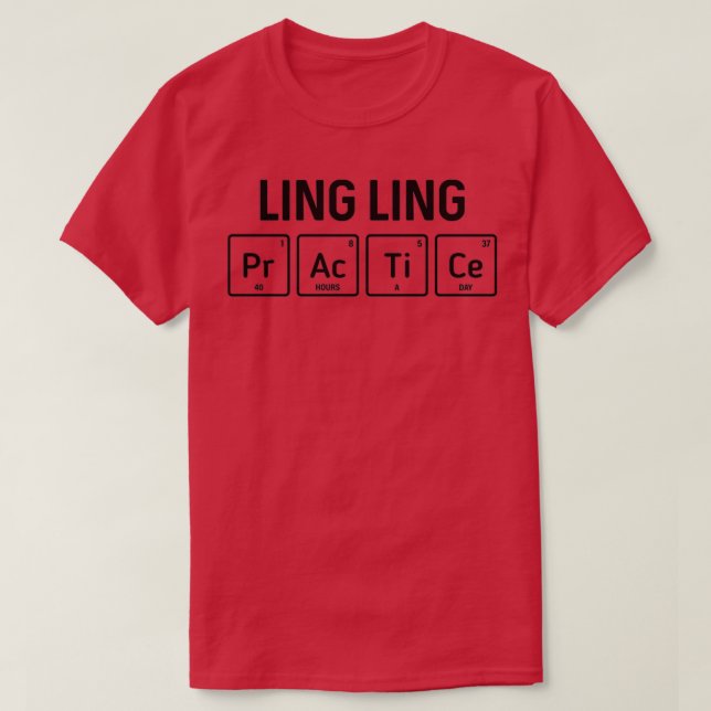 T-shirt Ling Ling Exercice 40 Heures Par Jour (Design devant)