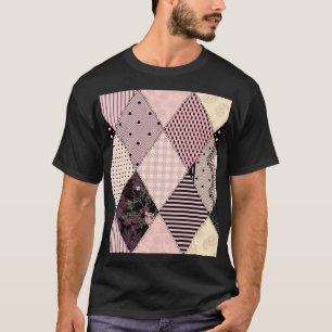 T-shirt Lingerie textile : Patchwork Motif Vintage