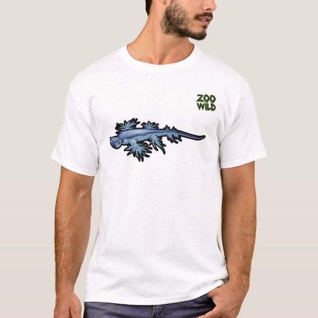 T-shirt Lingot de mer bleu de dragon Nudibranch (Devant)