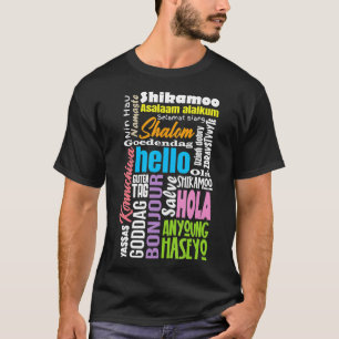 T-shirt Linguiste multilingue multilingue Linguistique