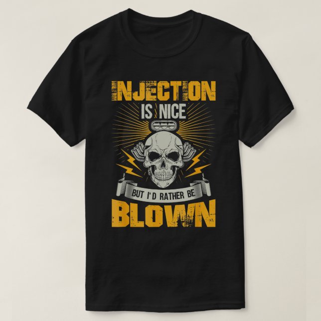T-shirt L'Injection Est Agréable, Mais Je Préfère Être Fra (Design devant)