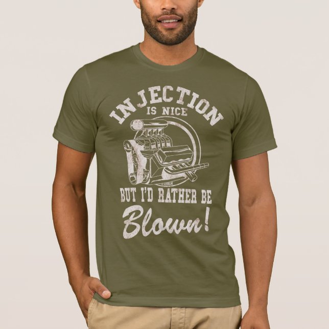 T-shirt L'injection est gentille mais je serais plutôt (Devant)