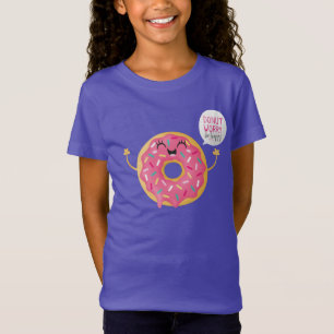 T-Shirt L'inquiétude pourpre de beignet de cool de chemis