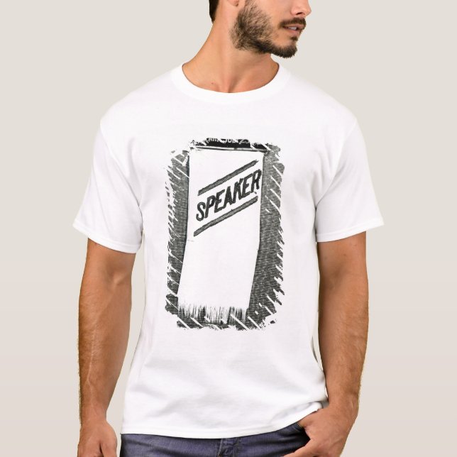 T-shirt L'insigne du haut-parleur pour la réunion de (Devant)