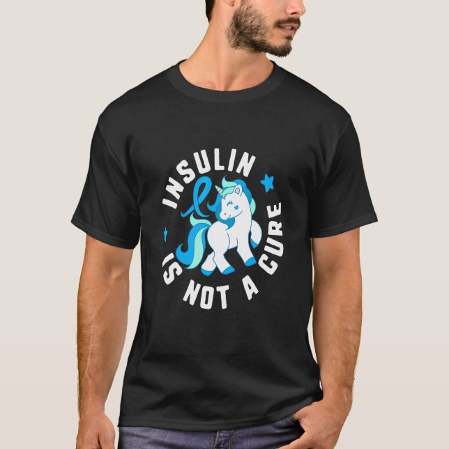 T-shirt L'Insuline N'Est Pas Un Diabète Cure Sensibilisati (Devant)