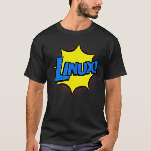 T-shirt Linu IT Systems Engineer Geek Nerd Retro Comic