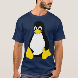 T-shirt Linu Mascot Tu the Penguin Nerd Geek IT Personne