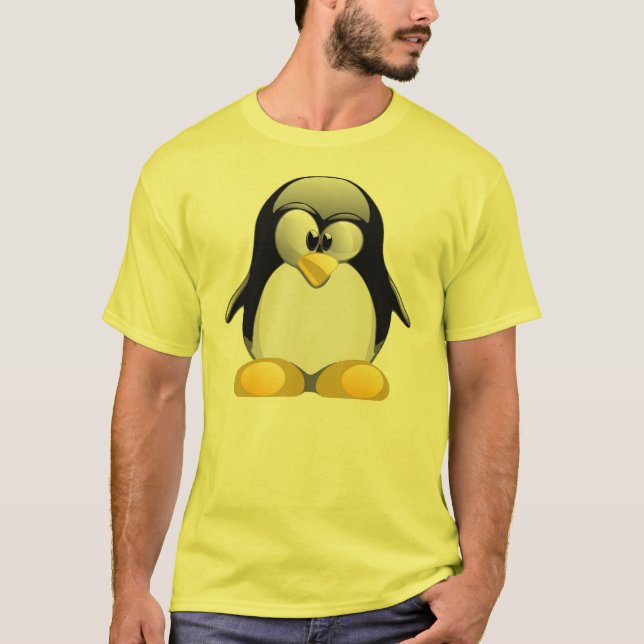T-shirt Linux androïde officiel Tux (Devant)