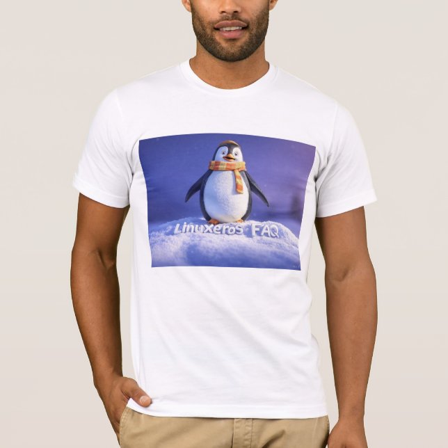 T-shirt Linuxeros FAQ (Devant)